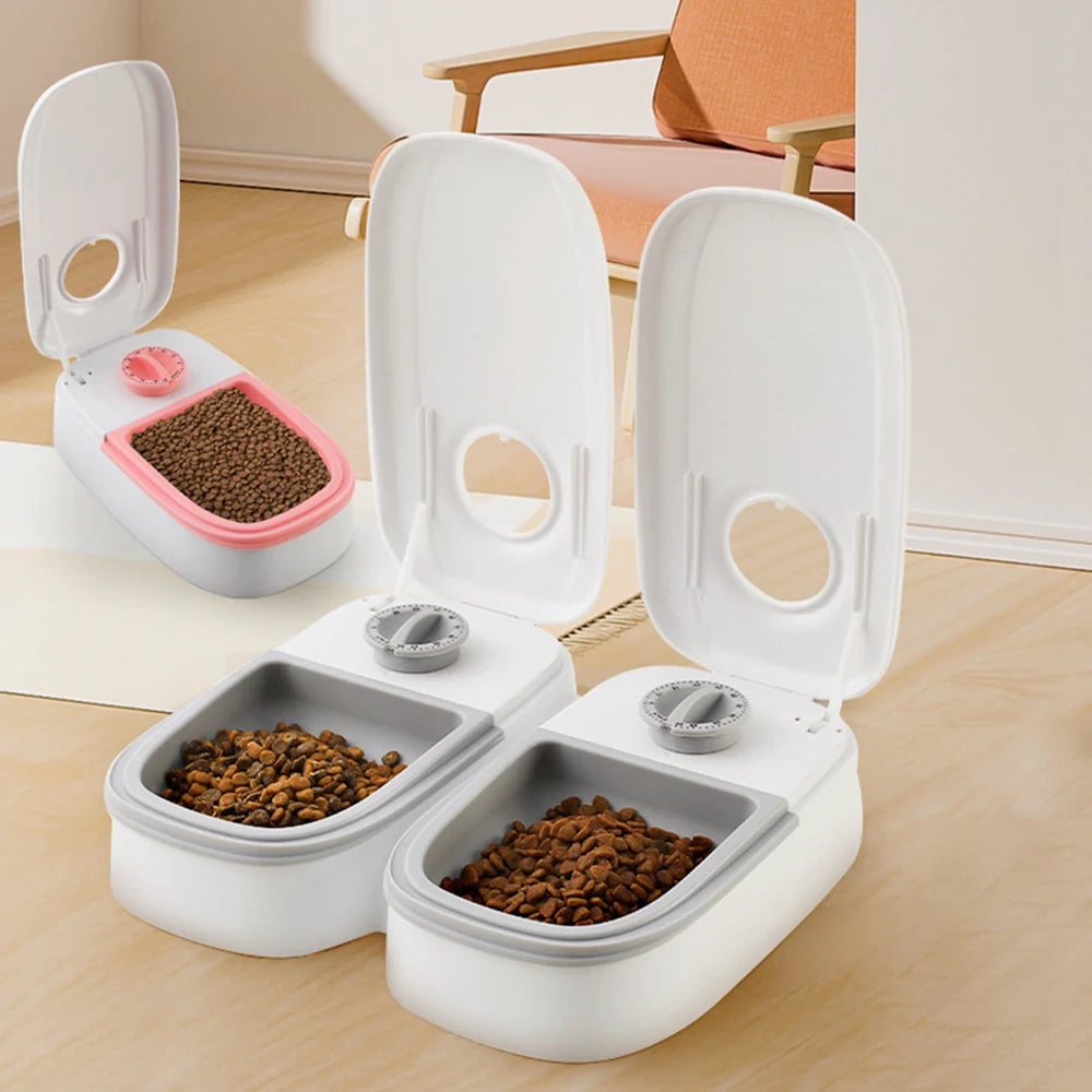 Smart Automatic Pet Feeder with Timer and Stainless Steel Bowl for Cats and Dogs